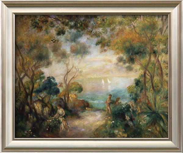 A Garden in Sorrento - Pierre-Auguste Renoir painting on canvas